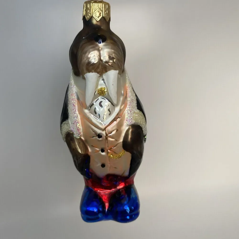 Radko Henry Chesterfield Walrus in Tuxedo Christmas Ornament Anthropomorphic